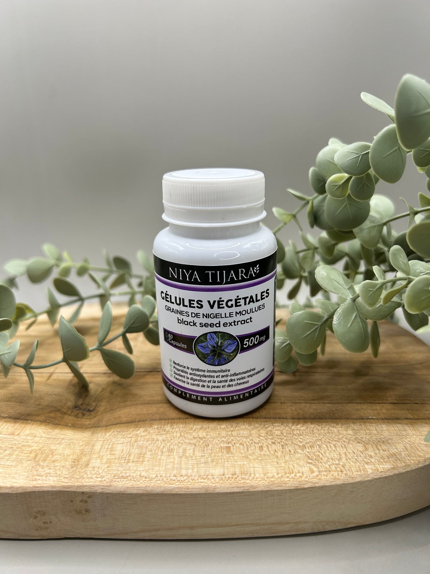 Gélules de Graines de Nigelle – Renforce le Système Immunitaire – 60 Capsules | NIYA TIJARA