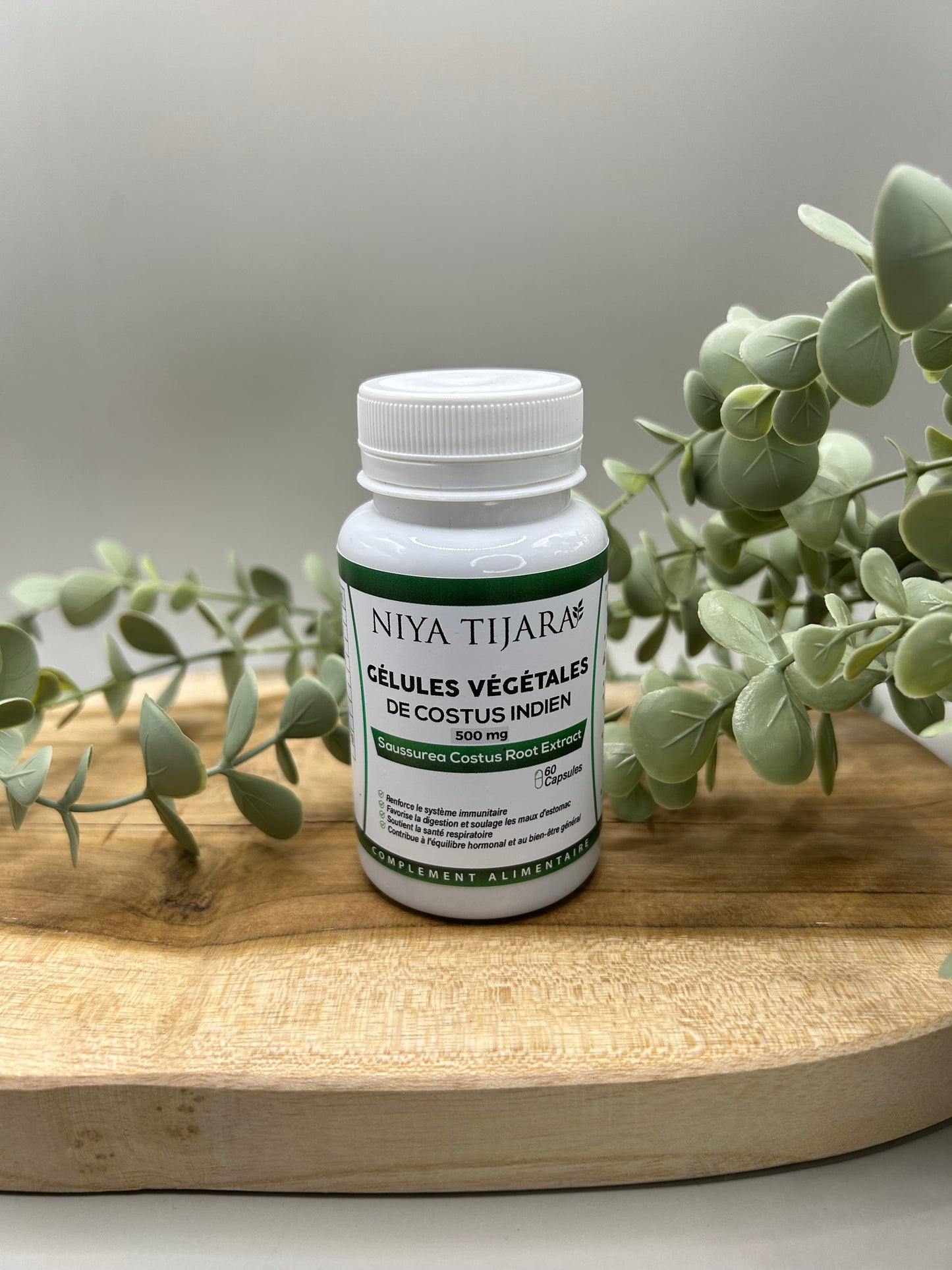 Gélules Végétales de Costus Indien – 60 Capsules | NIYA TIJARA