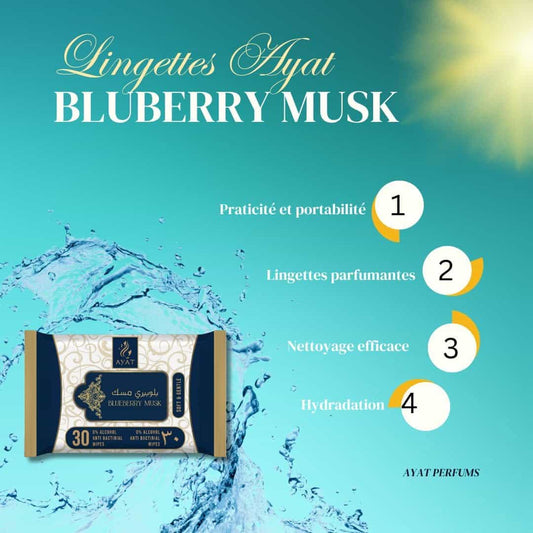 Lingettes Intimes Parfumées Blueberry Musk