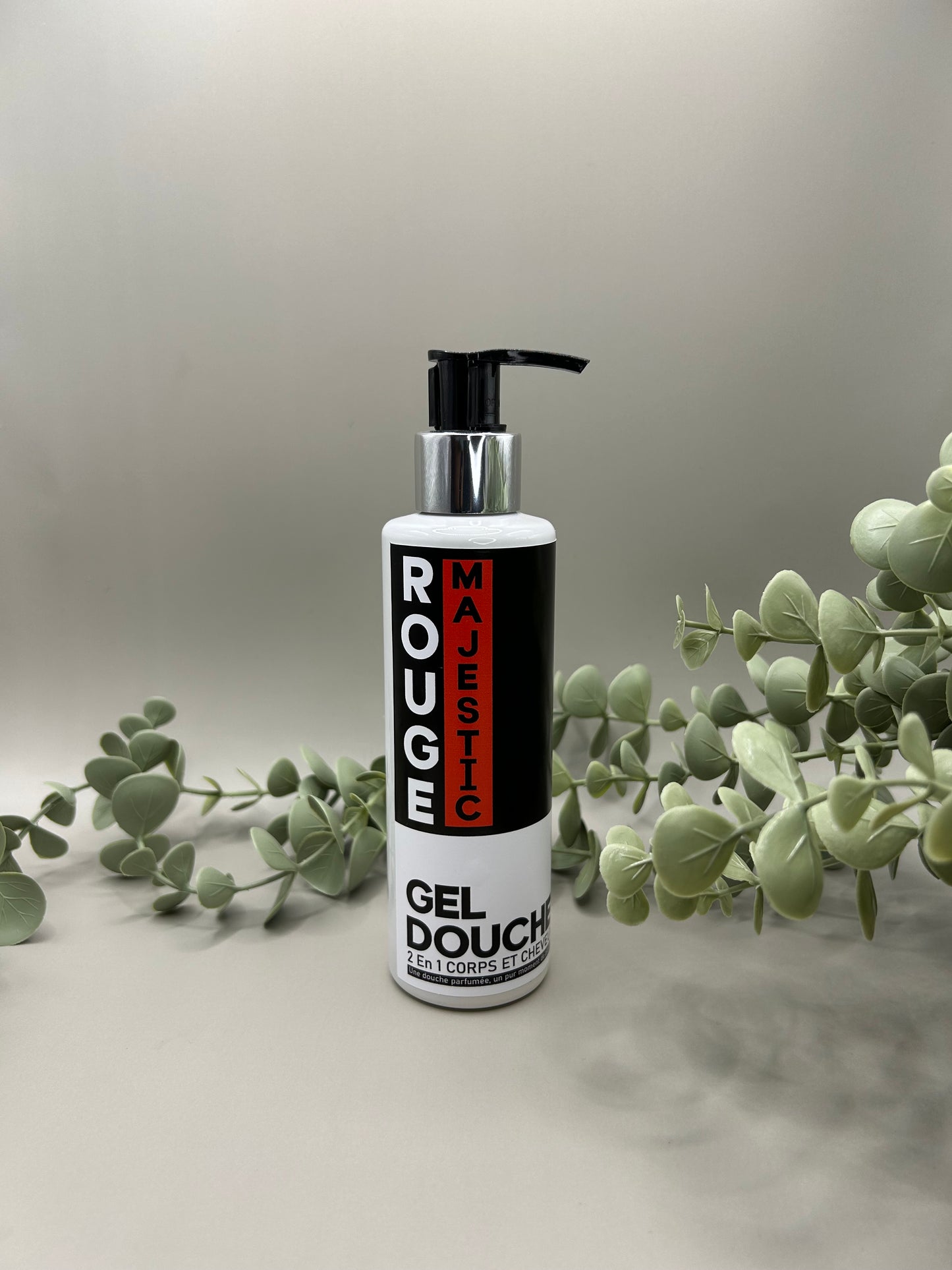 Gel Douche 2-en-1 Rouge Majestic – Framboise & Cassis – 97,6% Naturel – 200ml