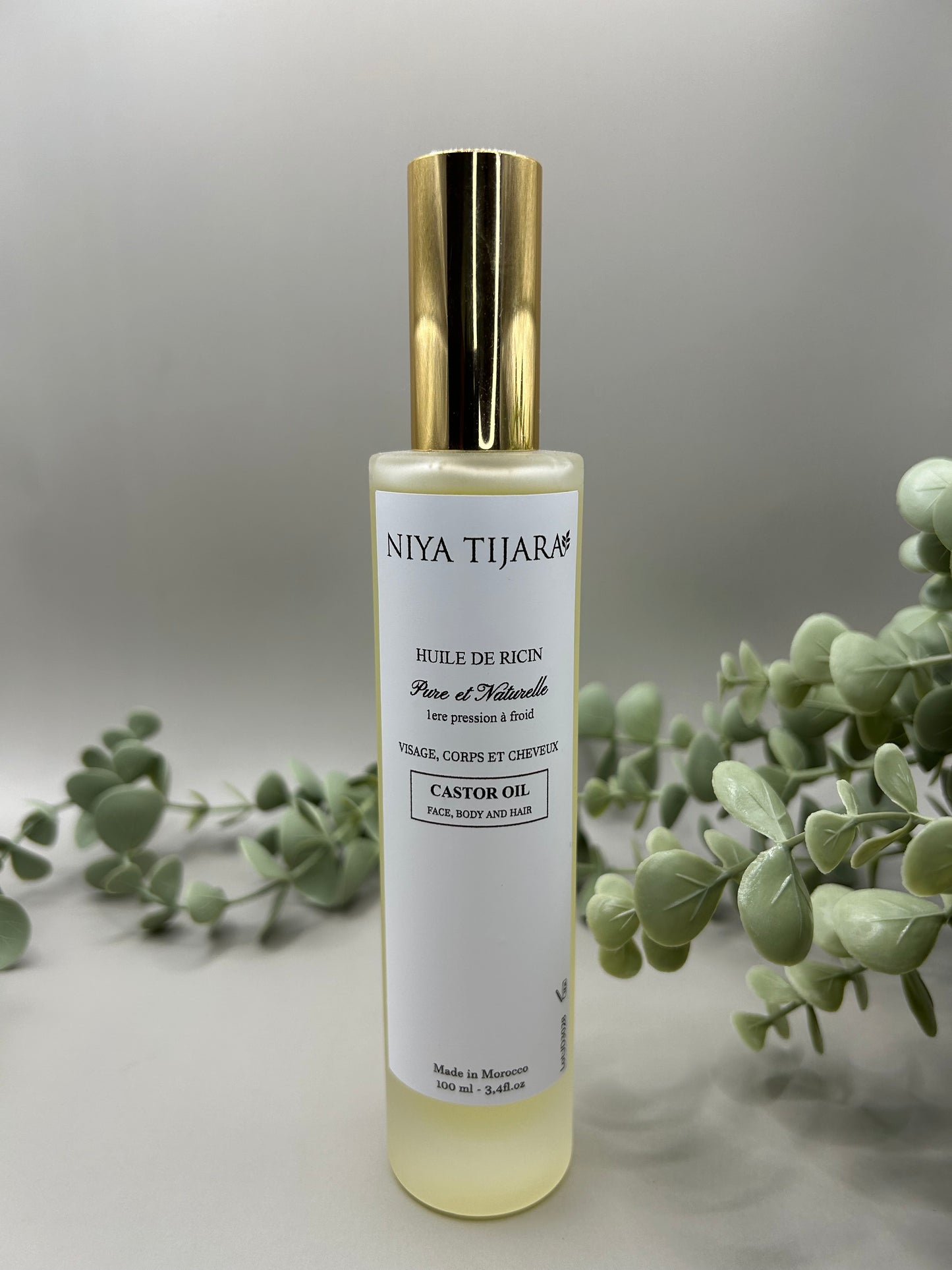 Huile de Ricin Pure 100ml – Pressée à Froid – Origine Maroc
