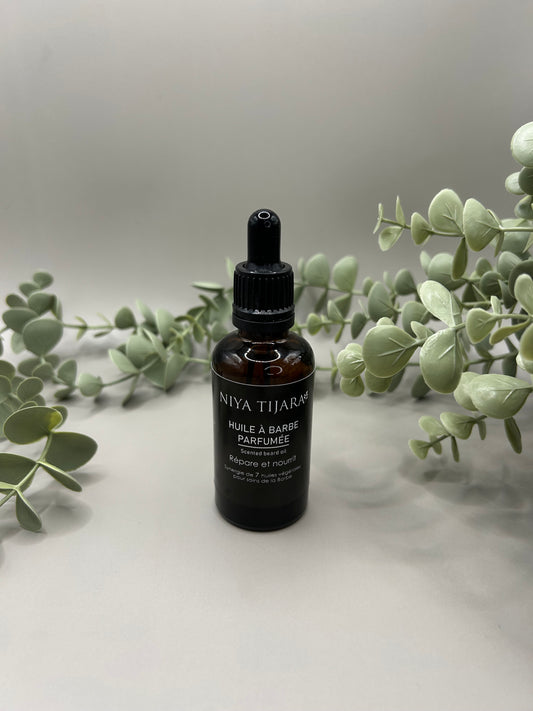 Huile à Barbe Parfumée – Synergie de 7 Huiles Végétales | 50 ml